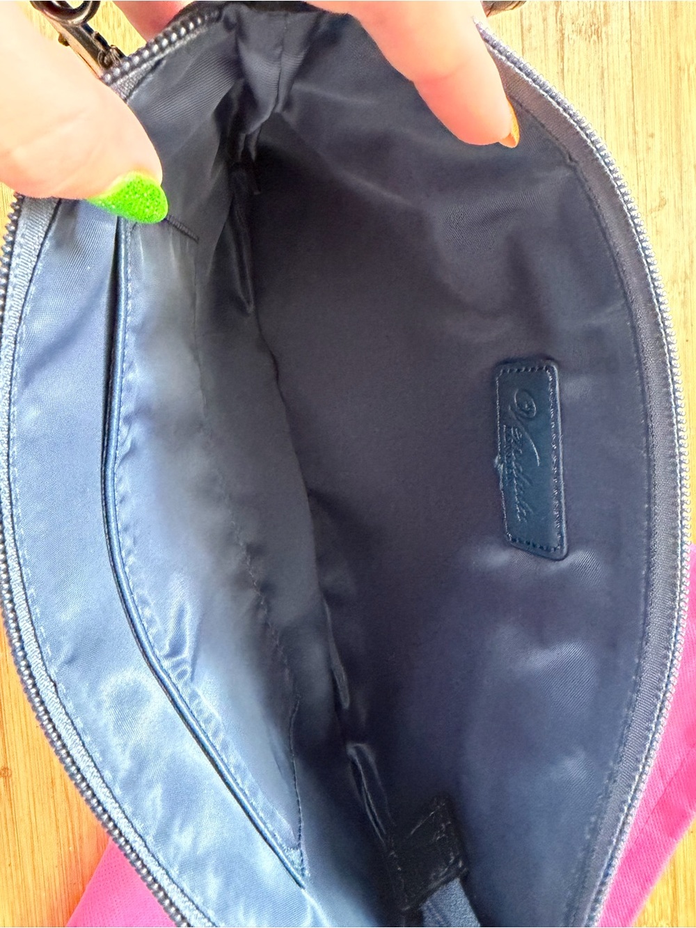 Vendula London Antique Shopfront Crossbody Bag in Navy - Picture 4 of 4